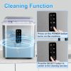 Countertop Ice Maker Machine, 26.5 lbs in 24Hrs, Electric ice Maker and Compact ice Machine with Ice Scoop and Basket, 2 Sizes of Bullet Ice for Home/