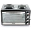 Better Chef Chef Central XL Toaster Oven and Broiler with Dual Solid Element Burners in Black