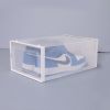 Set of 12 Stackable Clear Plastic Transparent Shoe Storage Box in Home