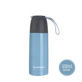 Women's Stainless Steel Thermos Cup With Large Capacity (Option: Sky Blue 350ml-Regular)