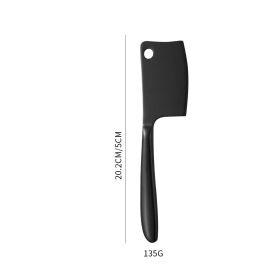 Stainless Steel Cheese Knife 4-piece Multifunctional (Option: Cheese Square Knife Black)