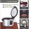 13.8QT/65 Cup Commercial Large Rice Cooker & Food warmer Non-stick Inner Pot Auto Warmer Mode 1350W Fast Cooking