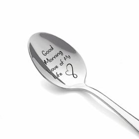 Valentine's Day Gift Stainless Steel Long Handle Soup Spoon (Option: XK13)