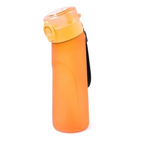 Summer New Style Scented Water Cup Scented Plastic Cup Tritan Multi-flavor Fruit Flavor Cup (Option: Frosted Orange-650ML Without Ring)